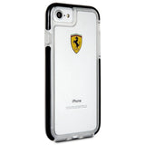Ferrari Hardcase FEGLHCP7BK iPhone 7/8 SE 2020 / SE 2022 Stødtæt gennemsigtig sort
