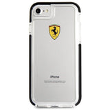Ferrari Hardcase FEGLHCP7BK iPhone 7/8 SE 2020 / SE 2022 Stødtæt gennemsigtig sort