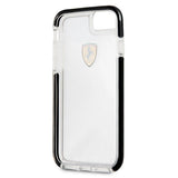 Ferrari Hardcase FEGLHCP7BK iPhone 7/8 SE 2020 / SE 2022 Stødtæt gennemsigtig sort
