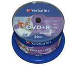 Verbatim DVD+R Wide Inkjet Printable No ID Brand 4,7 GB 50 stk