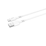 Gear Ladekabel USB-A-USB-C 2.0 1m gen2 Rundt Kabel Hvid