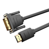 Vention ABFBI videokabel adapter 3 m HDMI Type A (Standard) DVI-D Sort