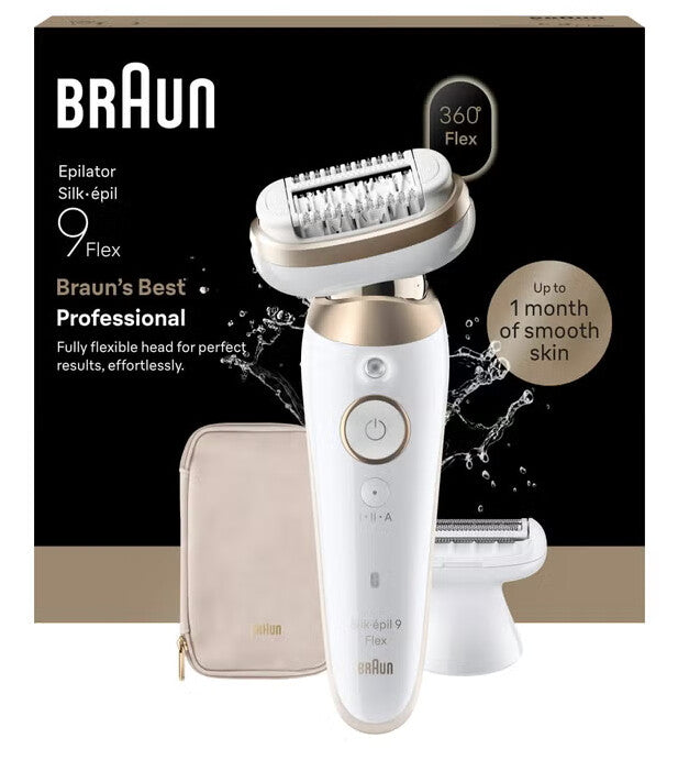 Braun Silk·épil 9 Flex 9-060 3D 40 pincetter Hvid, Guld