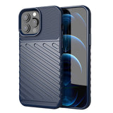 Thunder Case Flexible Tough Rugged Cover TPU Case til iPhone 13 Pro Max blå