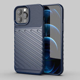 Thunder Case Flexible Tough Rugged Cover TPU Case til iPhone 13 Pro Max blå