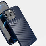 Thunder Case Flexible Tough Rugged Cover TPU Case til iPhone 13 Pro Max blå