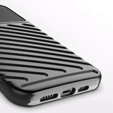 Thunder Case Flexible Tough Rugged Cover TPU Case til iPhone 13 Pro Max sort