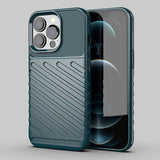 Thunder Case Flexible Tough Rugged Cover TPU Case til iPhone 13 Pro grøn