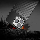 Thunder Case Flexible Tough Rugged Cover TPU Case til iPhone 13 Pro grøn