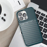 Thunder Case Flexible Tough Rugged Cover TPU Case til iPhone 13 Pro grøn