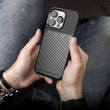 Thunder Case Flexible Tough Rugged Cover TPU Case til iPhone 13 Pro grøn