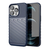 Thunder Case Flexible Tough Rugged Cover TPU Case til iPhone 13 Pro blå
