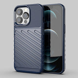 Thunder Case Flexible Tough Rugged Cover TPU Case til iPhone 13 Pro blå