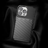 Thunder Case Flexible Tough Rugged Cover TPU Case til iPhone 13 Pro sort