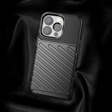Thunder Case Flexible Tough Rugged Cover TPU Case til iPhone 13 Pro sort