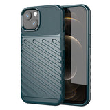 Thunder Case Flexible Tough Rugged Cover TPU Case til iPhone 13 mini grøn