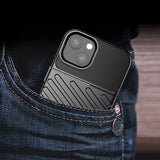 Thunder Case Flexible Tough Rugged Cover TPU Case til iPhone 13 mini grøn
