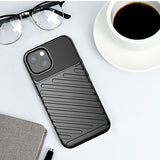 Thunder Case Flexible Tough Rugged Cover TPU Case til iPhone 13 mini blå