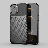 Thunder Case Flexible Tough Rugged Cover TPU Case til iPhone 13 mini sort