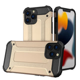 Hybrid Armor Case Tough Rugged Cover til iPhone 13 Pro Max guld