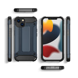 Hybrid Armor Case Tough Rugged Cover til iPhone 13 mini guld