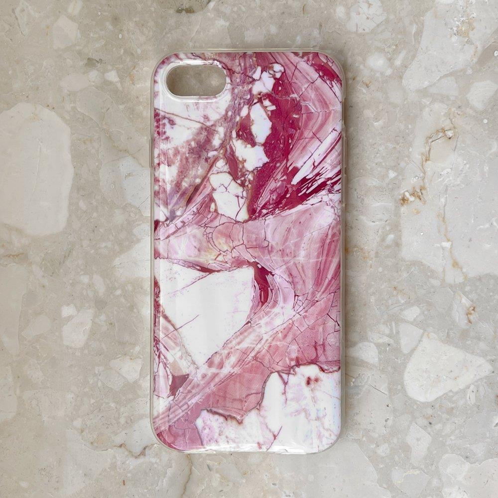 Wozinsky Marble TPU cover til Samsung Galaxy A22 4G lyserød