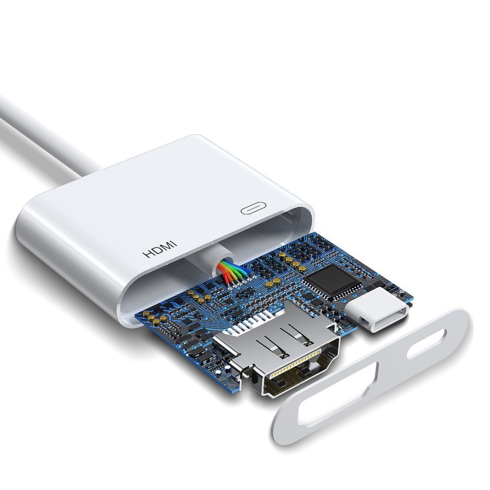 Joyroom S-H141 Lightning (male) - HDMI FullHD 1080p 60Hz (female) / Lightning (female) adapter - white