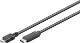 goobay USB-C adapter 20cm Sort