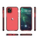 Spring Case klar TPU gel beskyttende dække med farverig ramme til iPhone 13 mini gul