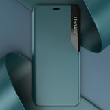 Eco Leather View Case elegant bogreol type sag med kickstand til iPhone 13 Pro Max orange