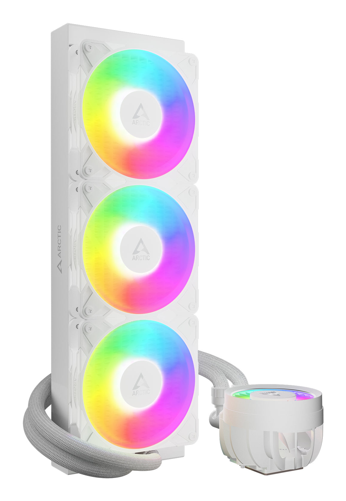 ARCTIC Liquid Freezer III Pro 360 A-RGB (White) Processor Væskekølingssæt 12 cm Hvid 1 stk