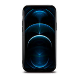 iCarer Leather Oil Wax case til iPhone 12 Pro Max sort (ALI1206-BK)