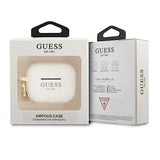 Guess GUAPSGGEH AirPods Pro cover hvid/hvid Silicone Glitter