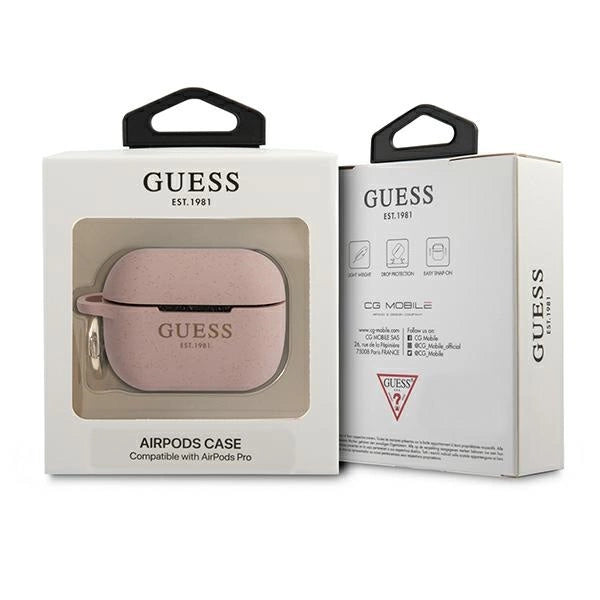 Guess GUAPSGGEP AirPods Pro cover lyserød/rosa silikon Glitter