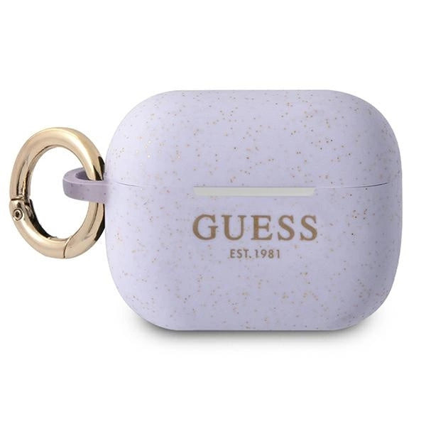 Guess GUAPSGGEU AirPods Pro cover lilla/lila Silikon Glitter