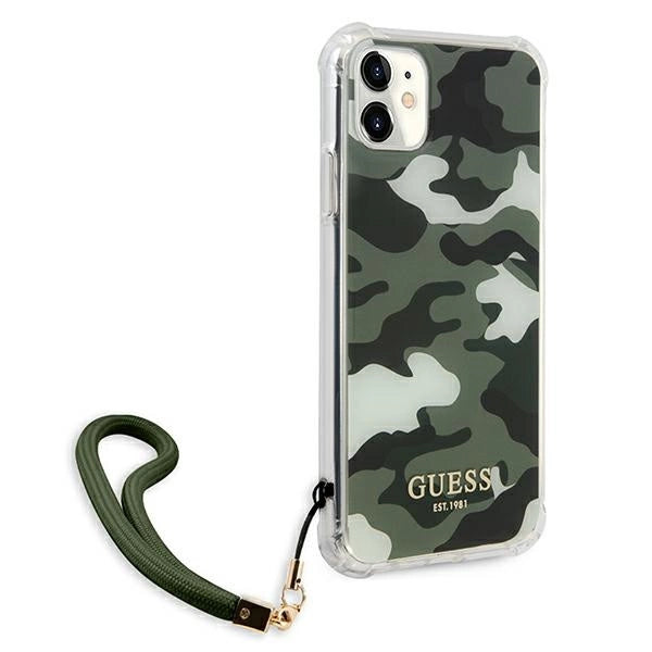 Guess GUHCN61KSARKA iPhone 11 6.1" / Xr grøn/khaki hardcase Camo Collection