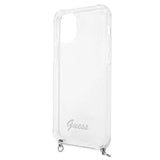 Guess GUHCP12LKC4GSSI iPhone 12 Pro Max 6.7" Transparent hardcase 4G Silver Chain