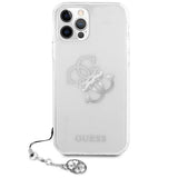 Guess GUHCP12LKS4GSI iPhone 12 Pro Max 6.7" Gennemsigtige hardcase 4G Silver Charms Collection