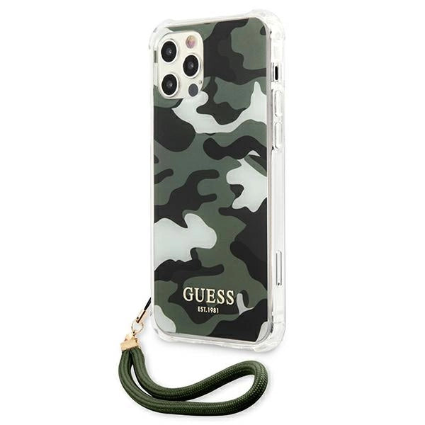 Guess GUHCP12LKSARKA iPhone 12 Pro Max 6.7" grøn/khaki hardcase Camo Collection