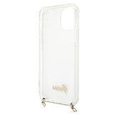 Guess GUHCP12MKC4GSGO iPhone 12/12 Pro 6.1" Transparent hard case 4G Gold Chain