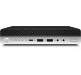 T1A HP EliteDesk 800 G4 Refurbished Intel® Core™ i5 i5-8500T 8 GB DDR4-SDRAM 256 GB SSD Windows 11 Pro Mini PC Sort, Sølv