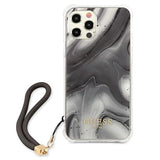 Guess Marble Collection iPhone 12 / iPhone 12 Pro Case - Grå
