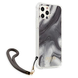 Guess Marble Collection iPhone 12 / iPhone 12 Pro Case - Grå