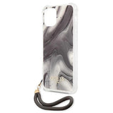Guess Marble Collection iPhone 12 / iPhone 12 Pro Case - Grå