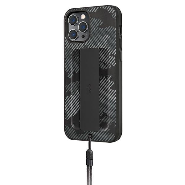 Uniq Heldro fodtøj til iPhone 12 / iPhone 12 Pro - sort camouflage