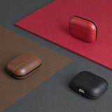 Uniq Terra Ægte læderfoder til AirPods Pro - rød