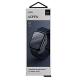 Uniq Aspen flettet rem til Apple Watch 1/2/3/4/5/6/7/8/SE/SE2 40/38/41 mm - Blå