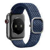 Uniq Aspen flettet rem til Apple Watch 1/2/3/4/5/6/7/8/SE/SE2 40/38/41 mm - Blå