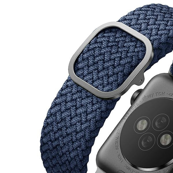 Uniq Aspen flettet rem til Apple Watch 1/2/3/4/5/6/7/8/SE/SE2 40/38/41 mm - Blå