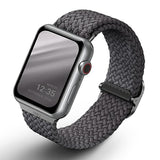 Uniq Aspen flettet rem til Apple Watch 1/2/3/4/5/6/7/8/SE/SE2 40/38/41 mm - Grå
